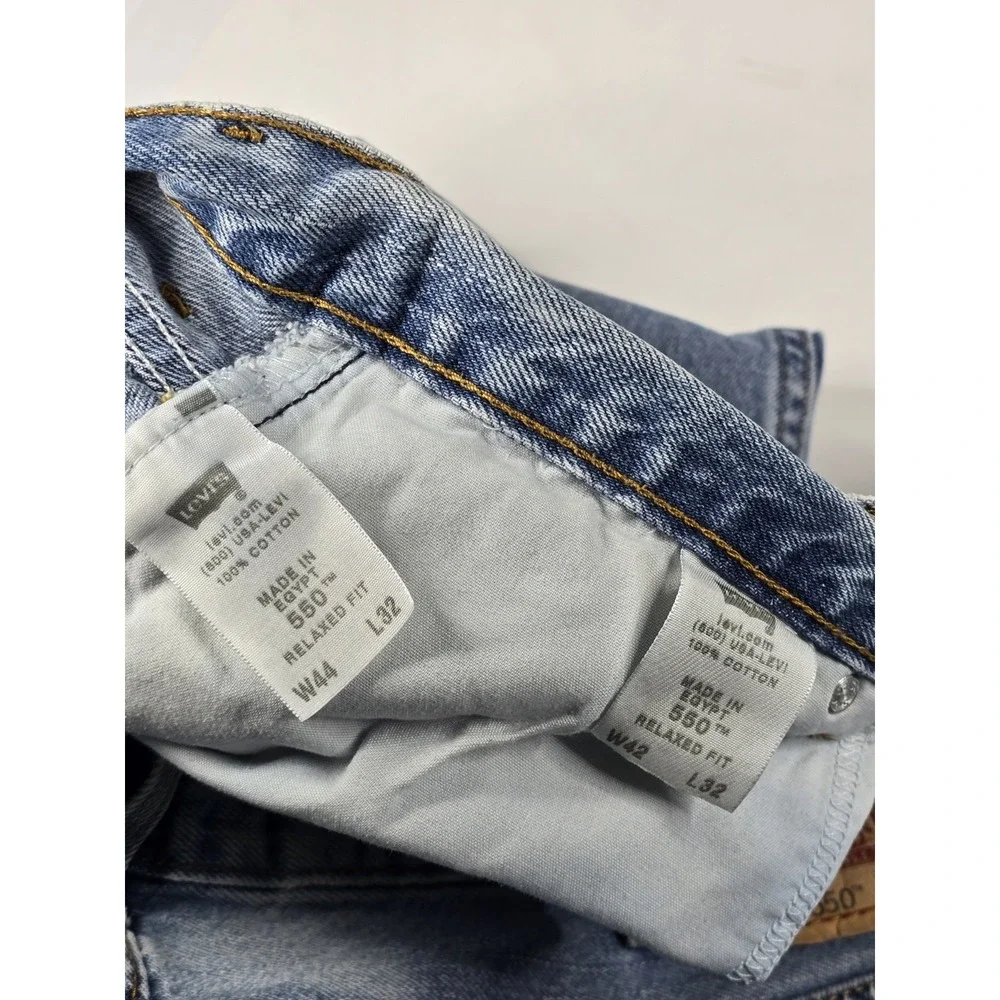 Levis 550 Jeans Men 42x32 Denim Relaxed‎ Fit Straight Leg Cowboy Western Ranch